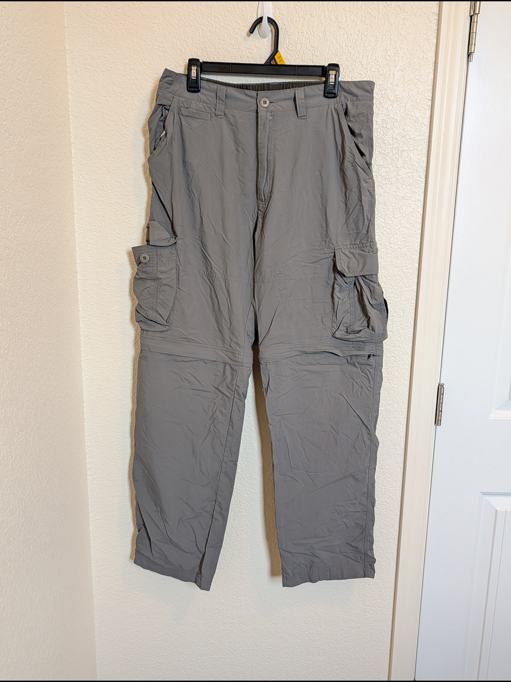 Rugged Exposure Convertible Cargo Pants Mens M Greem Hiking Zip Off Waterproof